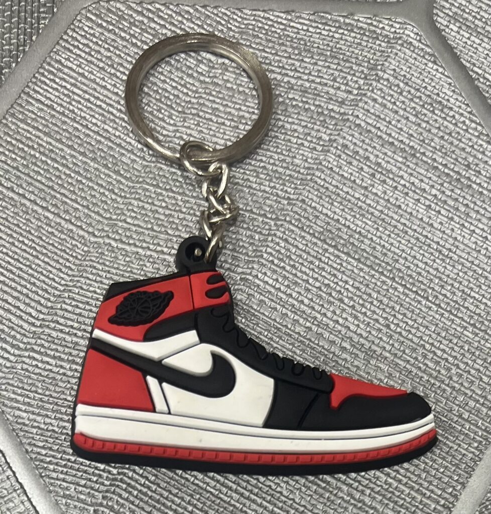 AIR J1 BRED TOE KEYCHAIN - Hype Accessories