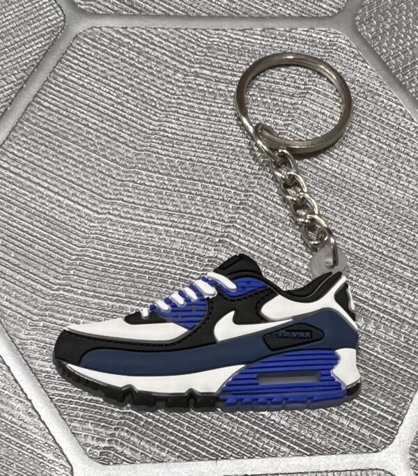 NK AM90 WHITE BLUE BLACK KEYCHAIN